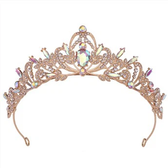 2023 Νεότερο σχέδιο Metal Crown Party Υψηλής ποιότητας Tiara Crown for Girls Party
